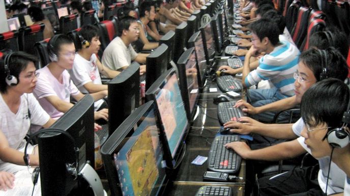 Počítačová herna v Číně