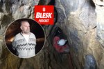 Blesk Podcast: Jeskyňář Flek slaví Silvestr na dně Macochy. Tmavé chodby a síně objevuje přes 50 let