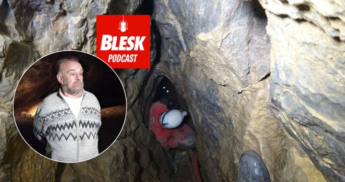 Blesk Podcast: Jeskyňář Flek slaví Silvestr na dně Macochy. Tmavé chodby a síně objevuje přes 50 let