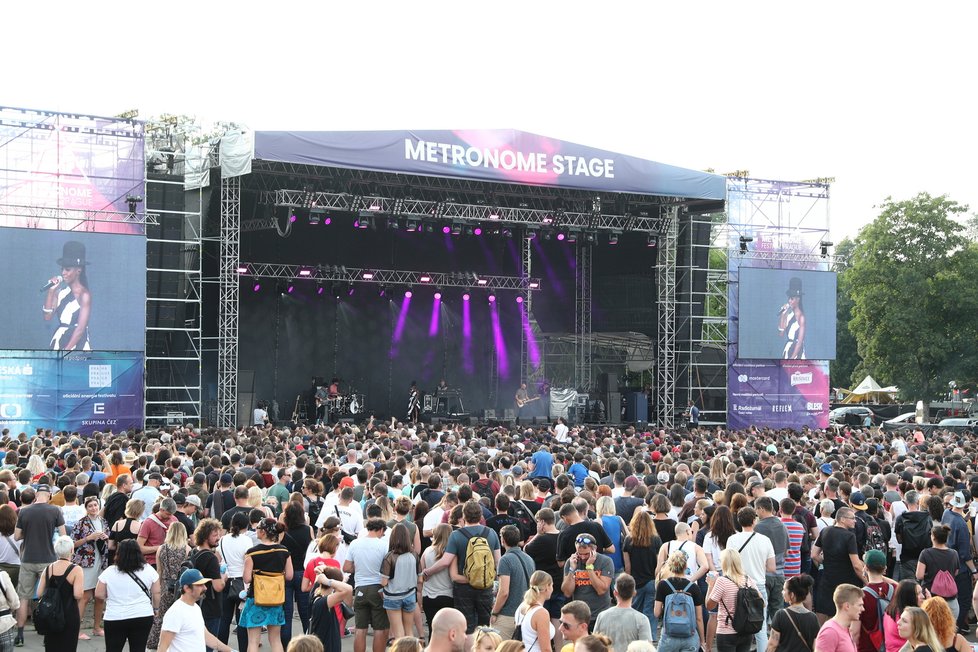 V areálu Výstaviště se odehrávají i festivaly, třeba Metronome nabitý pravidelně hvězdami.