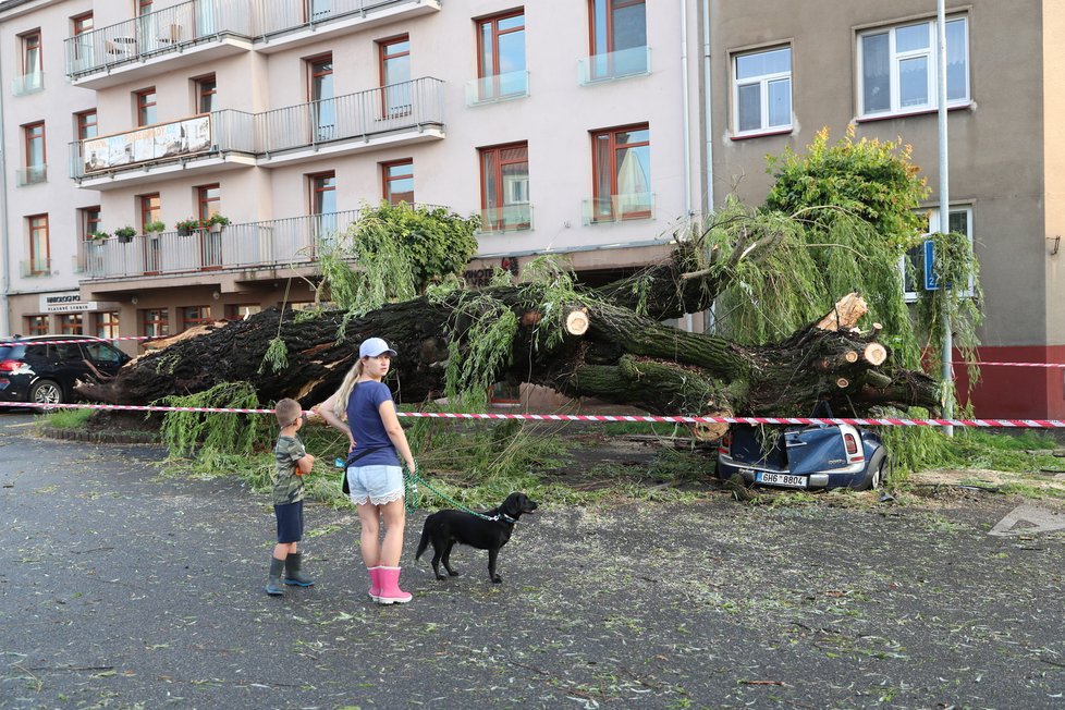 Poděbrady se prohnala smršť.