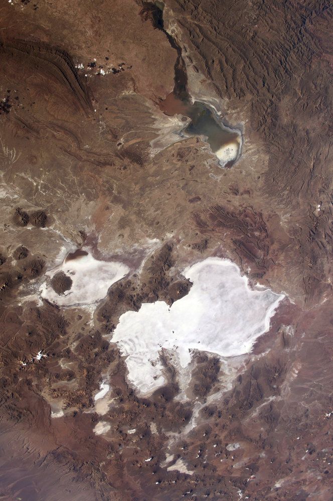 Satelitní snímek solné pláně Salar de Uyuni