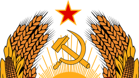Znak samozvaného státu Podněstří stále oplývá komunismus.