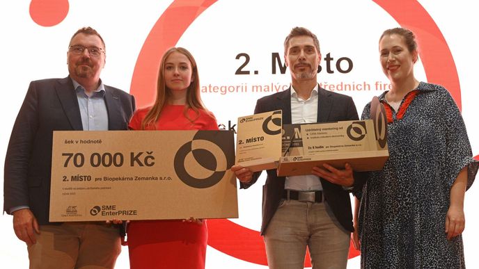 Biopekárna Zemanka si odnesla 2. místo v soutěži SME EnterPRIZE