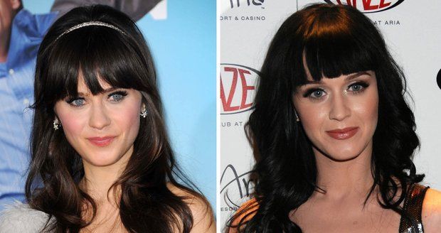 Herečka Zooey Deschanel a zpěvačka Katy Perry jsou si podobné jako vejce vejci.