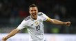 Útočník Německa Lukas Podolski se rozloučil s národním týmem gólem proti Anglii