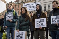 Evropský pochod za uprchlíky v Praze: Nesmíme zavřít hranice, míní účastníci