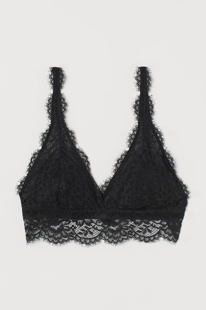 Krajková podprsenka bralette, HM, hm.com, 399 Kč Krajková podprsenka bralette, HM, hm.com, 399 Kč