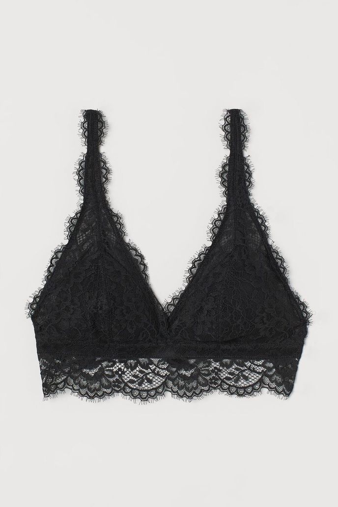 Krajková podprsenka bralette, HM, hm.com, 399 Kč