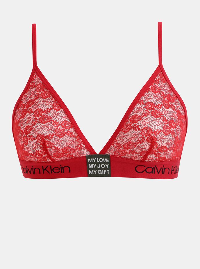 Červená krajková podprsenka Calvin Klein Underwear, zoot.cz, 859 Kč