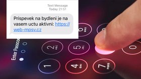 Příspěvek na bydlení přes SMS? Šmejdi vám chtějí vyluxovat konto! Na tyto zprávy nereagujte!