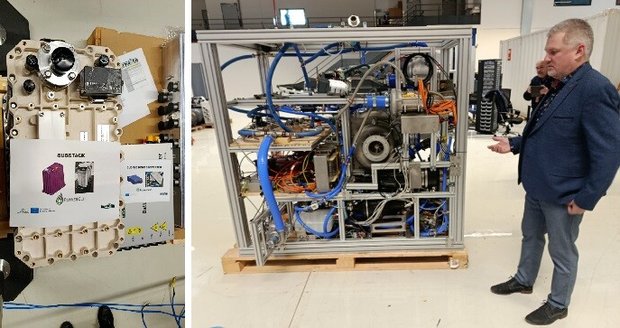 Vědci z Brna představili vodíkový pohon a jeho komponenty, který má sloužit v leteckém průmyslu.