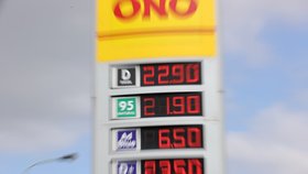 Ceny pohonných hmot v Česku spadly na minimum.