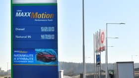 Ceny pohonných hmot v Plzeňském kraji. (10. 3. 2022)