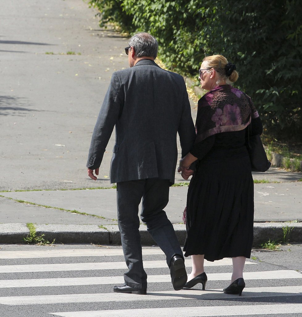 Pohřeb výtvarníka Adolfa Borna (†85)