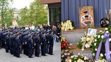 Pohřeb Michala, kterého zavraždili v Albánii: Do nebe ho vyprovodily hasičské houkačky