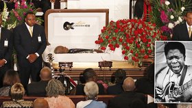S králem blues B. B. Kingem se v Mississippi rozloučily stovky lidí