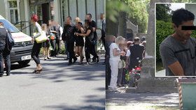 Pohřeb zastřeleného Roma byl plný emoci. Dvěma ženám musela být přivolána sanitky, pomáhala i policejní psycholožka