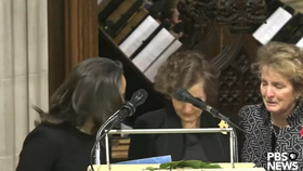 Pohřeb Madeleine Albrightové: Dcera Alice neudržela při smuteční řeči pláč (27.4.2022)