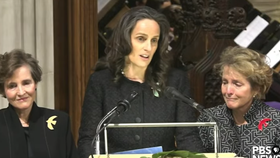 Pohřeb Madeleine Albrightové: Dcera Katy při smuteční řeči (27.4.2022)