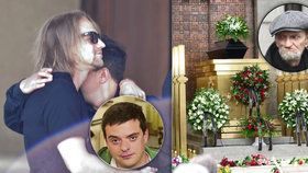 Pohřeb režiséra Drhy jeho partner Filip Rajmont proplakal.