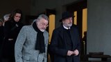 Pohřeb Patrika Hezuckého - Miloš Pokorný a Miloš Fleischmann
