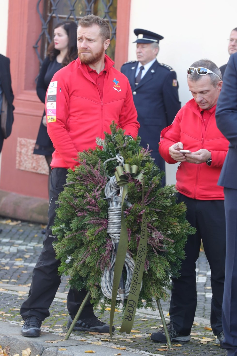 Pohřeb Adolfa Klepše (†53) ve Vrchlabí