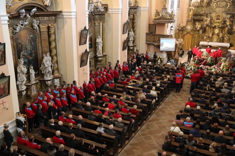 Pohřeb Adolfa Klepše (†53) ve Vrchlabí