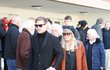 Pohřeb Jiřího Pechy: Chantal Poullain a její syn Vladimír Polívka
