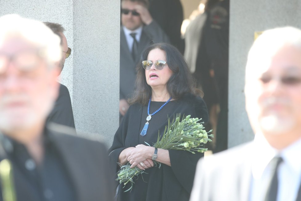 Pohřeb Josefa Aloise Náhlovského: Adriana Sobotová
