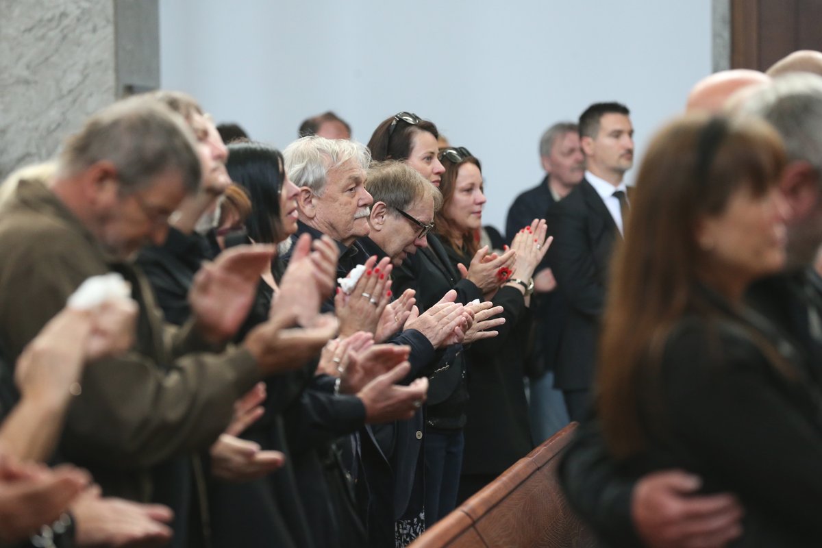 Karel Šíp a Josef Alois Náhlovsk na pohřbu Josefa Mladého