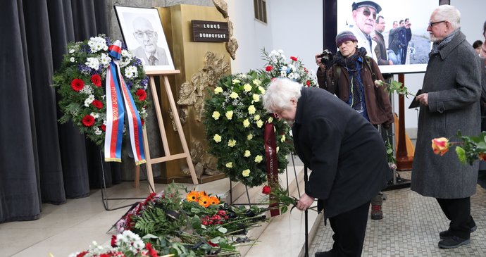Pohřeb Luboše Dobrovského: Petr Pithart (7.2.2020)