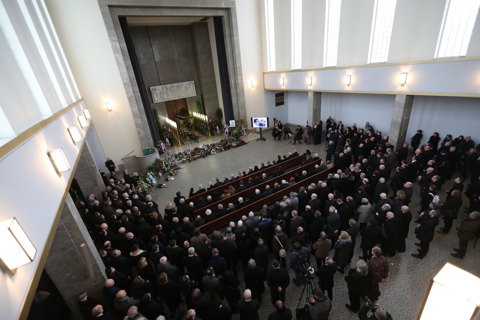 Pohřeb Luboše Dobrovského (7.2.2020)