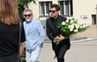 Pohřeb Luďka Hrzala - Miloš Pokorný a Leoš Mareš Pohřeb Luďka Hrzala - Miloš Pokorný a Leoš Mareš