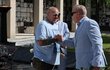 Pohřeb Luďka Hrzala - Doktor Buben a Michel Fleischmann Pohřeb Luďka Hrzala - Doktor Buben a Michel Fleischmann