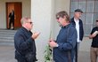 Pohřeb Luďka Hrzala - Václav Kopta a Petr Malásek Pohřeb Luďka Hrzala - Václav Kopta a Petr Malásek