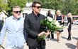 Pohřeb Luďka Hrzala - Miloš Pokorný a Leoš Mareš Pohřeb Luďka Hrzala - Miloš Pokorný a Leoš Mareš