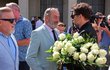 Pohřeb Luďka Hrzala - Miloš Pokorný, Leoš Mareš a Michel Fleischmann Pohřeb Luďka Hrzala - Miloš Pokorný, Leoš Mareš a Michel Fleischmann