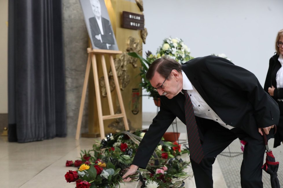 Pohřeb Milana Wolfa: Zdeněk Barták