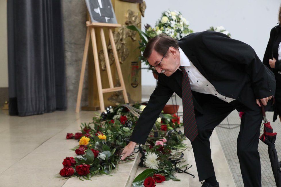 Pohřeb Milana Wolfa: Zdeněk Barták