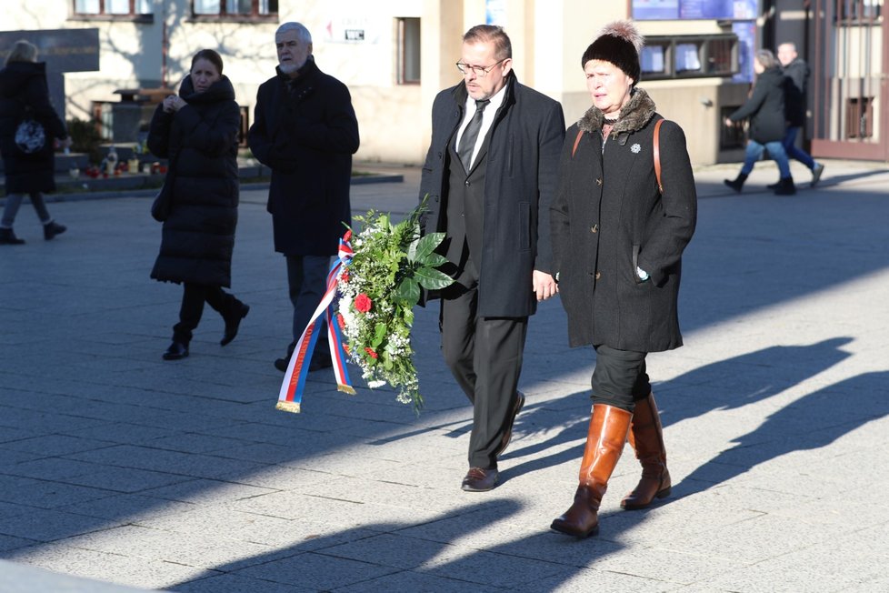 Pohřeb režiséra Miloše Horanského