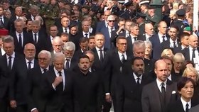 Pohřeb norského krále Haralda V.: Ukrajinský prezident Volodymyr Zelenskyj a prezident Petr Pavel (9.9.2026)