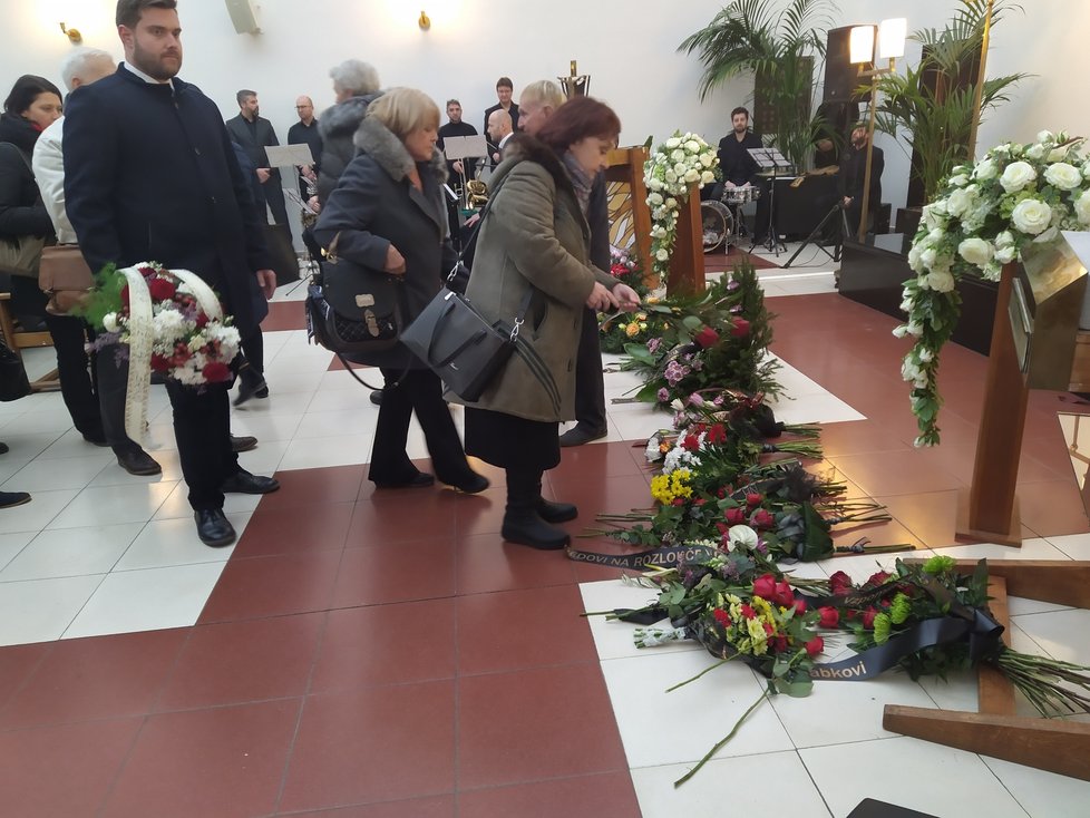 Pohřeb brněnského saxofonisty a aranžéra Zdeňka Nováka (†81), který zemřel den před Vánoci 2019.