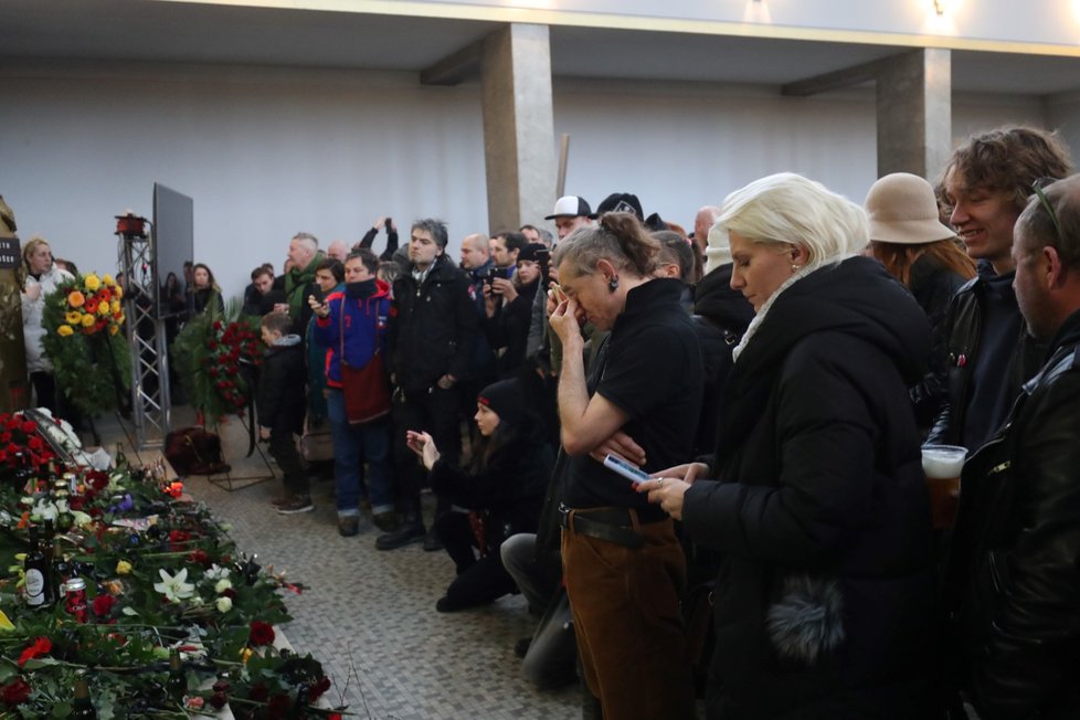 Pohřeb Petra Hoška z kapely Plexis