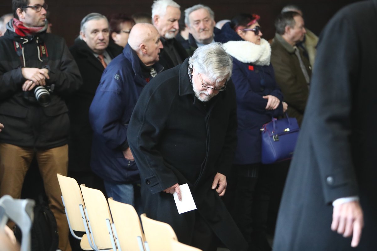 Jan Kačer na posledním rozloučení se Zdeňkem Mahlerem