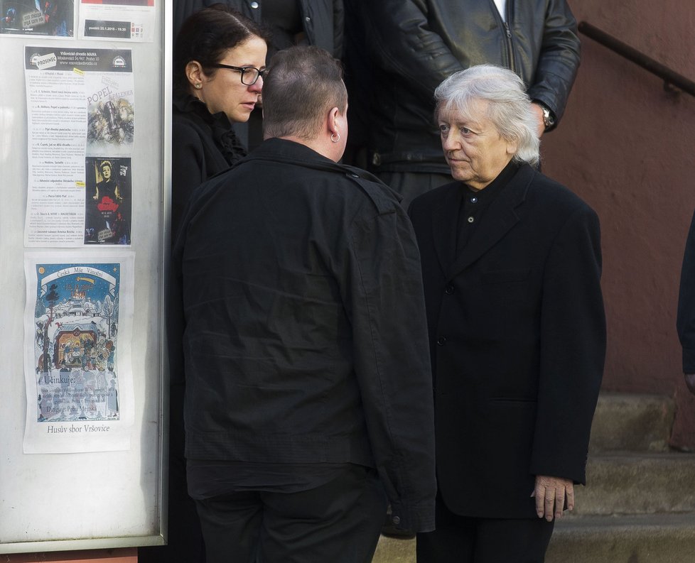 Pohřeb manželky Václava Neckáře Jaroslavy