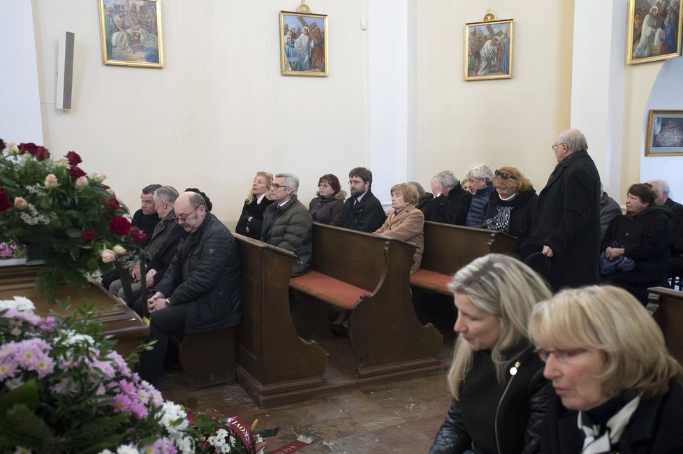 Kostel svatého Matěje, rozloučení s hercem a režisérem Františkem Miškou