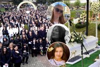 Pohřeb slovenských maturantek, které srazil autobus: Stovky lidí a bílé růže!