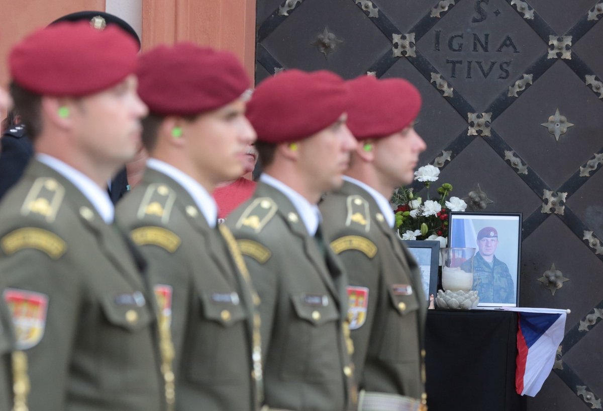 Pohřeb Martina Marcina, vojáka padlého v Afgánistánu (14. 8. 2018)