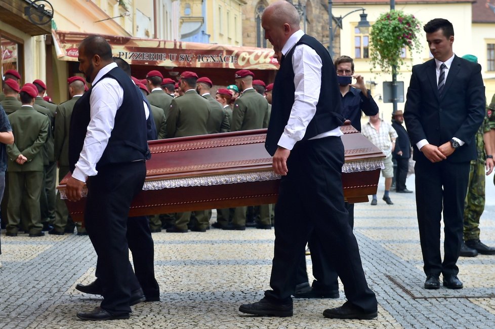 Pohřeb Martina Marcina, vojáka padlého v Afgánistánu (14. 8. 2018)